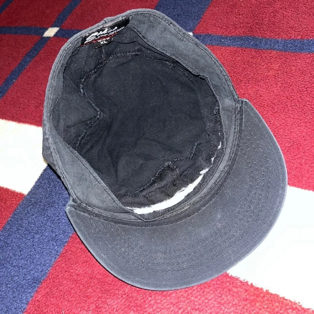 Army Military cadet hat Faded black Cap 100% cotton washed look Patrol